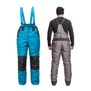 Pantaloni de Iarna Impermeabili, cu bretele detasabile, Cremorne - Albastru Petrol/Negru