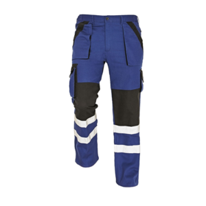 Pantaloni din Bumbac cu benzi reflectorizante MAX REFLEX - ALBASTRU