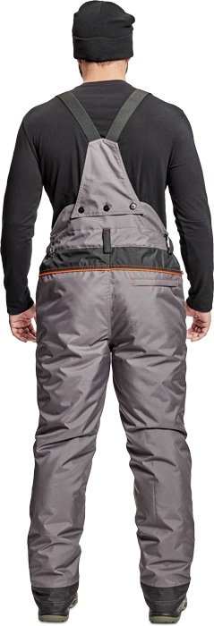 Pantaloni de Iarna Impermeabili, cu bretele detasabile, Cremorne - Gri/Negru