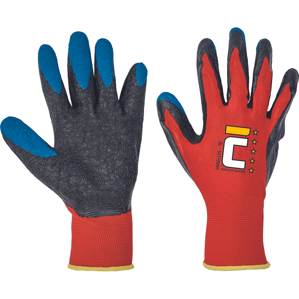 VANELLUS manusi textile Roşu manusi protectie manusi textile