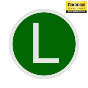 Autocolant camion litera L 19cm