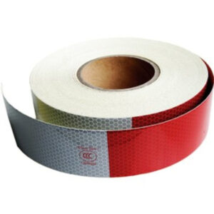 banda reflectorizanta dreapta tip fagure alba rosie 5cm x 25m8386007 2