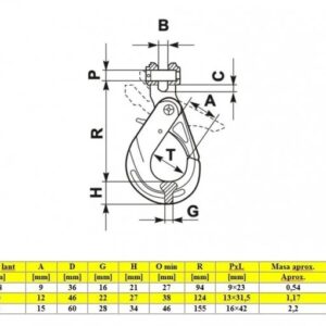 carlig clevis autoblocant 10 mm8436396 2