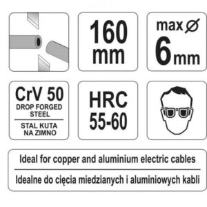 cleste taietor cabluri electrice 160mm crv8401423