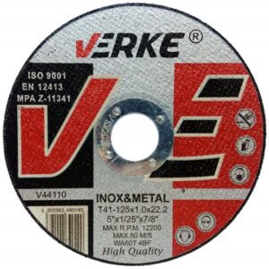 Disc pentru Metal 125x1,0x22,2 Verke