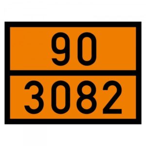 Placa ADR aluminiu - 90/3082