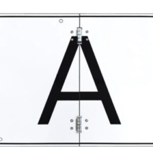 Placa litera ,, A " pliabila din ALUMINIU Bicma
