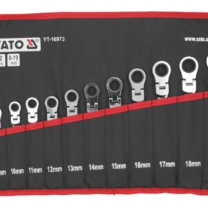 set 12 chei combinate flexibile cu clichet yato8438101