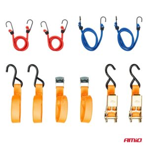 set 8 chingi fixare marfa si elastice 4 modele cu geanta amio8410882 2