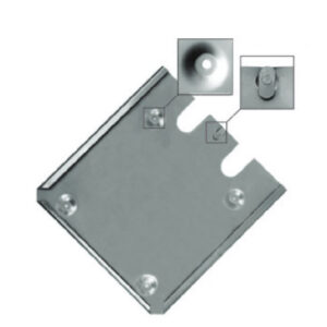 Suport placa ADR inox cu carlig de siguranta