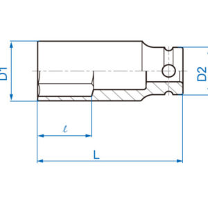 tubulara impact 1 2 19mm king tony8393616