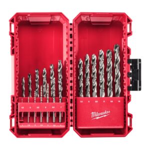 Set de burghie pentru metal, rectificate, DIN338, Ø1.0-10.0mm, 19buc Milwaukee 1 set de burghie pentru metal rectificate din338 o1 0 10 0mm 19buc9147124
