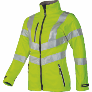 Jacheta softshell reflectorizanta pentru femei JERICA Galben HV