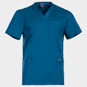Tunică medicală de bărbat CHEROKEE V-NECK CARIBBEAN BLUE WWE670
