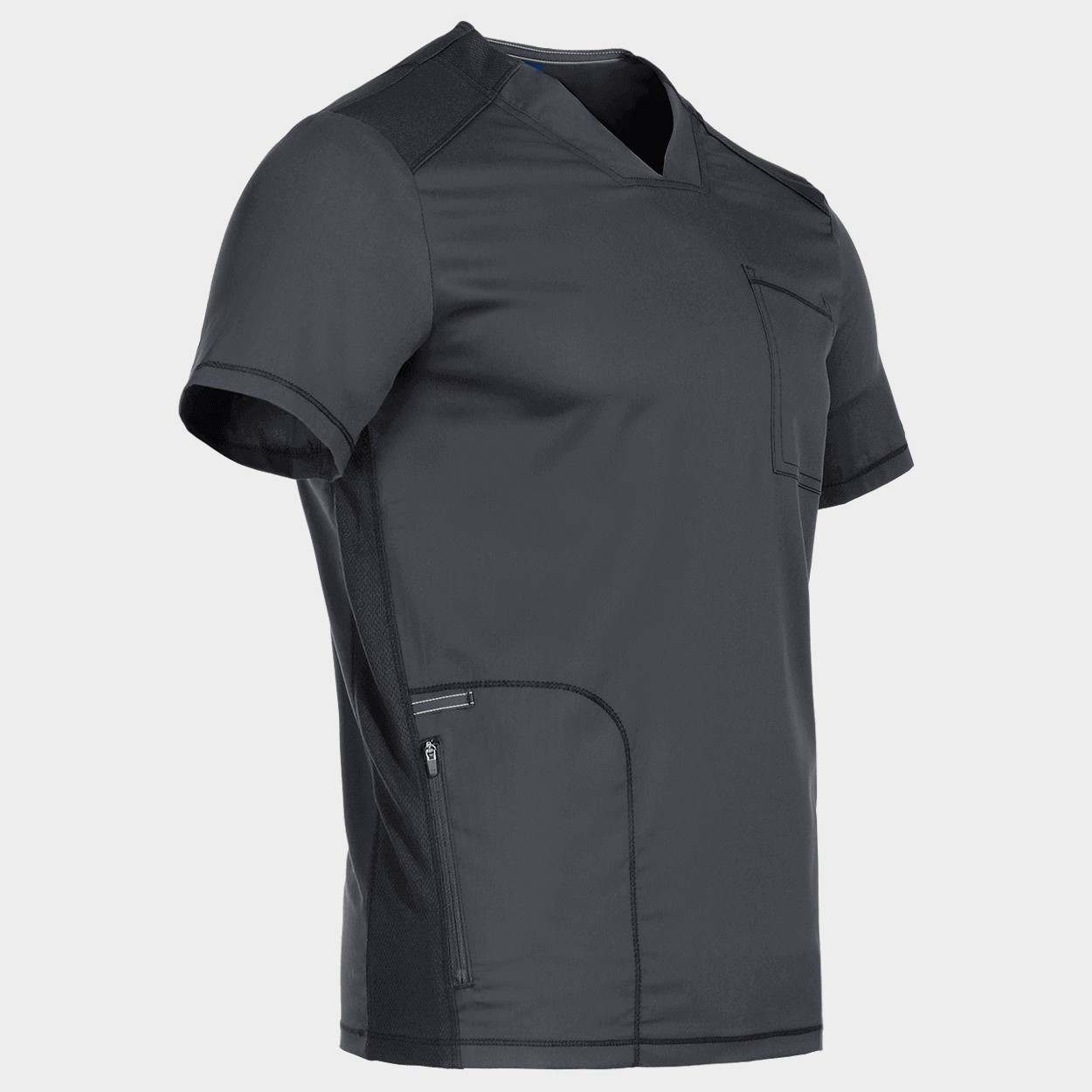 cherokee-v-neck-gri-wwe603-tunica-medicala-de-barbat-3.jpg cherokee v neck gri wwe603 tunica medicala de barbat 3