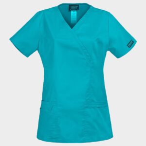 Tunică medicală pentru femei CHEROKEE WRAP PETROL DESCHIS WWE4728
