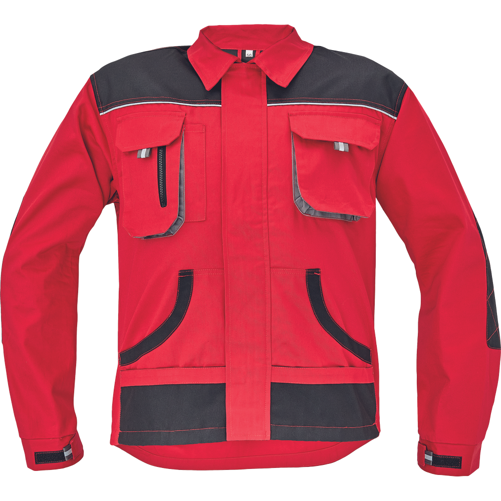 Jacheta de lucru FF HANS rosu/negru hansr1