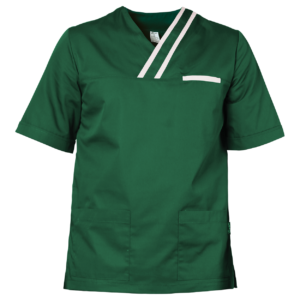 Tunică medicală pentru bărbați OLIVER VERDE/ALB