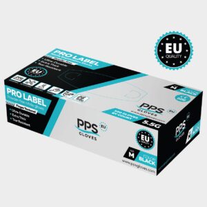 pps nitrile black pf 55g manusi de unica folosinta din nitril