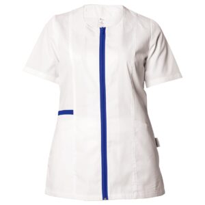 Tunică medicală pentru femei ZAIRA ALB/ALBASTRU