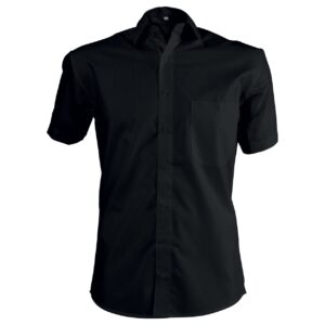 Men;s short sleeve shirt CAMISA BLACK