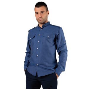 Cămașă pentru bărbați CITY ALBASTRU MARIN