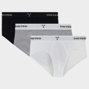 Lenjerie intimă 3 buc. PAYPER HARRISON BLACK/GREY/WHITE
