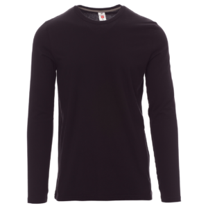 Tricou cu mânecă lungă PAYPER PINETA NEGRU